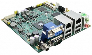 Одноплатный компьютер Nano-ITX, Intel Atom N2600, Intel NM10, LVDS / VGA, 2xLAN, Audio, RS-232/422/485