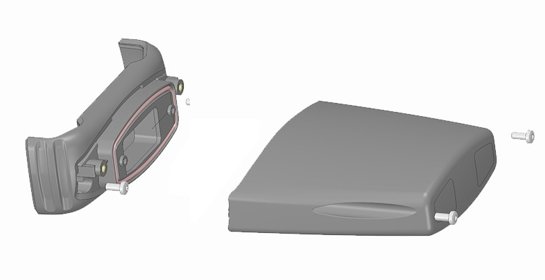 Крышка для подключаемых модулей расширения к КПК Nautiz X8 увеличенного объема