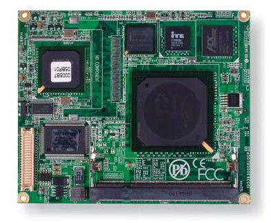 Процессорный модуль ETX с пасcивным охлаждением на базе AMD Geode LX800 , от -20°C до +70°C