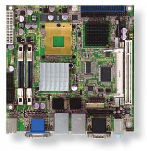 Высокопроизводительный компьютер Mini-ITX на базе Core 2 Duo, -20°C~+70°C (PCI, Mini PCI, CF, 2xLAN, Audio, 8xUSB)