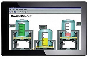 Панельный TFT LCD-монитор 15.6″ WXGA, 300 nit, проекционно-емкостной сенсорный экран, DVI, VGA, RCA, S-Video, IP-65